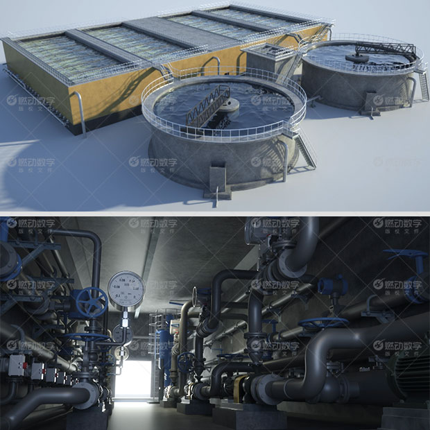 厭氧反應器應用原理三維演示動畫制作 厭氧反應器應用原理三維演示動畫制作